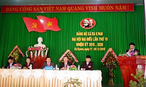 Đại hội đại biểu Đảng bộ xã Ea Kpam, huyện Cư M’gar lần thứ VI, nhiệm kỳ 2015-2020